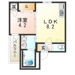 メゾンルシーヌ矢田の物件間取画像